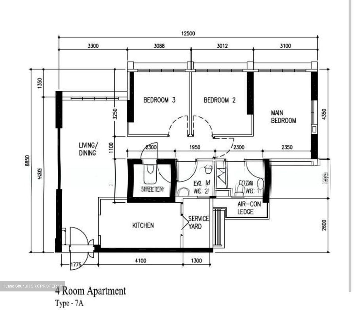 Blk 8C Kallang Trivista (Kallang/Whampoa), HDB 4 Rooms #566193351